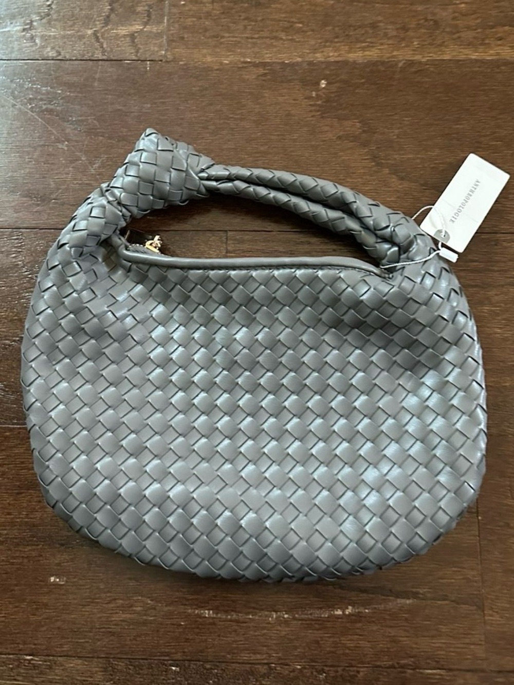 Anthropologie Melie Bianco Mini Brigitte Satchel Gray-NWT - Picture 2 of 13
